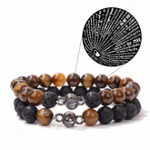 Projection Bracelet | 100 Languages of "I Love You" with Natural Crystals - Auratract